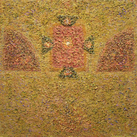 Partitura, 2002, cm 90x90, acrilico su tavola